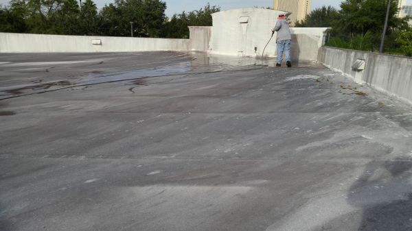 Flat Roof Washing Service